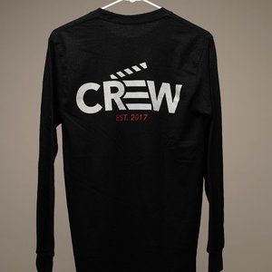 Custom "Crew" Black Longsleeve T-shirt